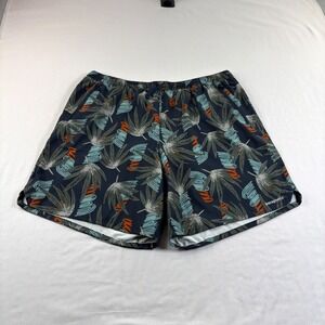 Patagonia Shorts Mens 2XL Blue‎ Floral Nine Trails Athletic Lined Outdoor